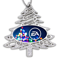 Die Cast Glitter Christmas Tree Ornament